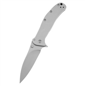 Mini cuchillo plegable de bolsillo para senderismo KS 1730, hoja 8Cr13Mov, mango de acero 420, EDC, herramientas de supervivencia para acampar al aire libre, caza y corte - Product Image 6