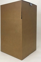 Boîtes de déménagement robustes et élégantes en carton mat avec barre de suspension, montage facile, poignées, quatre couleurs marron, lot de 5, fabriquées en Chine
