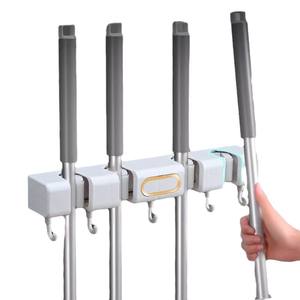 Support mural pour balai et serpillière Yiwu, sans perçage, pour porte de salle de bain - Product Image 3