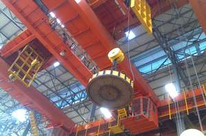 Grúa de elevación electromagnética, torre de acero para raspar, diámetro de molino de acero Grúa KINO de 2200mm - Product Image 6