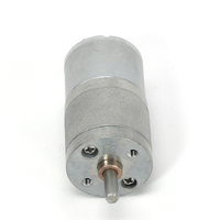 Moteur DC à aimant permanent 12 V 25 mm 6 V, petit moteur à engrenages à couple élevé, brosse, arbre de sortie central, pour ventilateur