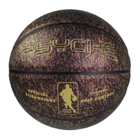 Bola Basket Jalanan Reflektif PSYCHE Ukuran 7 - Bola Permainan Jalanan Berkilau Tinggi dan Tahan Lama untuk Latihan Malam Remaja