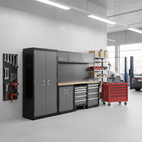 Ensemble de meubles de rangement d'outils en acier robuste à 5 tiroirs, personnalisable OEM, avec serrure à clé, capacité de charge de 600 kg, certifié CE, garantie de 3 ans