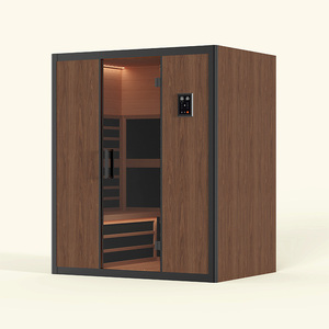 Sauna infrarouge lointain pour 4 personnes, en bois de cèdre de luxe, pour <span class=keywords><strong>spa</strong></span> et bien-être à domicile - Product Image 6