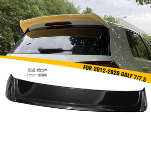 Ailerons de coffre de voiture HS, spoiler de toit ABS, spoiler arrière noir brillant de type Osir pour VW Golf7 <span class=keywords><strong>Golf</strong></span> <span class=keywords><strong>7</strong></span>.5 MK7 <span class=keywords><strong>7</strong></span>.5 2012-2020 - Product Image 1