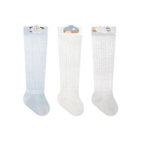 Chaussettes d'été fines en maille anti-moustiques à motif de dessin animé pour bébés de 0 à 13 ans, en coton à fibres longues sans coutures, non compressives