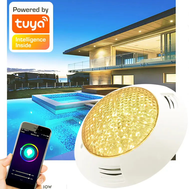 Recém-chegado 12v 54w led par56 solar emaux rgb nicheless recarregável decoração piscina luz