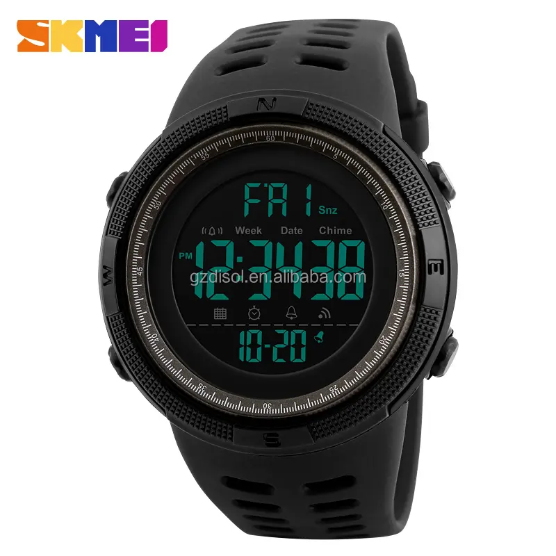 Skmei 1521 Men'S Digital Watch Hot Selling Fashion Led Waterproof Electronic Watch Best Quality Wholesale Clock Digital Watches