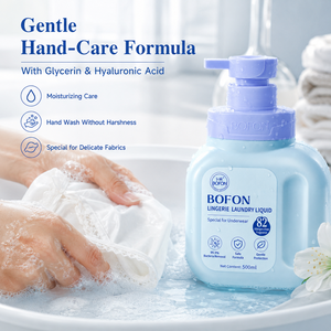 <span class=keywords><strong>Lessive</strong></span> liquide pour lingerie OEM ODM 500ml – Détergent antibactérien pour sous-vêtements, éliminateur de taches de sang, formule de nettoyage en profondeur pour les mains, soin professionnel - Product Image 5