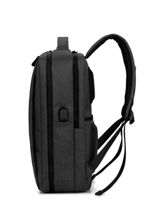Mochila inteligente unissex com carregamento usb, bolsa leve masculina compacta feita em tecido impermeável com tecnologia à prova de furtos, ideal para estudantes de faculdade - Product Image 6