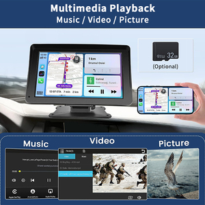 Sunwayi 7 inch màn hình cảm ứng GPS BT FM thông minh di động không dây Carplay & Android Auto Car đài phát thanh autoe Stereo Xe màn hình - Product Image 4