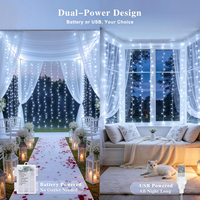 Guirlandes lumineuses LED, 8 modes, lumières féériques, guirlandes suspendues, décoration de chambre, fête de mariage, décoration de Noël pour cour