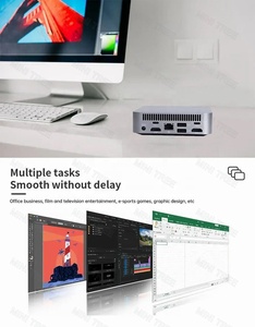 New Mini <strong>Computer</strong> Core I7 1185G7 Octa Core Win11 Pro Linux DDR4 SSD+HDD 2*HD 2*Type-C 4 Display <strong>Gaming</strong> Desktop PC - Product Image 4