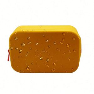 Women's Waterproof Silicone <b>Makeup</b> Bag Fashion Crossbody Cosmetic <b>Case</b> With Zipper Closure Coin Purse and <b>Brush</b> Pouch - Product Image 4