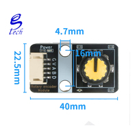 Module d'encodeur rotatif avec potentiomètre, sortie d'impulsions numériques, interface anti-retour PH2.0