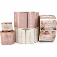 Autocollants pour Étiquettes de Parfums d'Ambiance, Logo en Feuille Gaufrée, Adhésif Résistant aux Rayures pour Emballages de Bougies en Boîte, Fournitures d'Impression Personnalisée