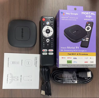 Boîtier TV Android 16 Wifi6 4K, boîtier TV Android certifié CE FCC RoHS ISO9001, fournisseur de boîtiers TV OEM ODM T1