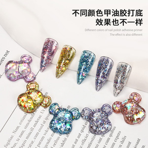Bear Nail Swatches Tip False Nail Art Display Swatch Chart Bear Bow Shape Acrílico Nail Color <span class=keywords><strong>Palette</strong></span> - Product Image 3
