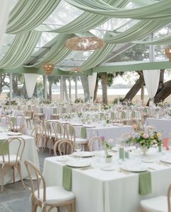 Vente en gros de <span class=keywords><strong>rideau</strong></span> en mousseline de soie pour traitement de fil décoration de plafond de mariage <span class=keywords><strong>rideau</strong></span> en tissu décorations de plafond de mariage de qualité supérieure - Product Image 5