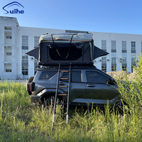 Carpa de Techo Ligera de Aluminio de Doble Capa, Tela Oxford Impermeable de 3000 mm, Instalación Rápida, para SUV/Camioneta, para Acampar