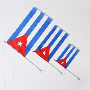 Drapeau de main italien de haute qualité 14*21cm en 100% Polyester Logo personnalisé impression numérique Mini drapeaux pour la rentrée scolaire Ramadan - Product Image 6