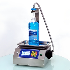 Machine de remplissage de bouteilles semi-automatique CSY-L10 à bas prix, petite, en acier inoxydable, avec pesage quantitatif de haute précision pour les boissons - Product Image 2