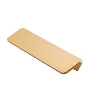 Tiradores de borde dorado, manijas de perfil decorativas personalizadas, manijas de armario para dormitorio, armario, <span class=keywords><strong>puerta</strong></span> corredera - Product Image 1
