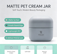 Pot cosmétique minimaliste mat en PET DY-A-225 40g 50g, personnalisable avec logo, vide, pour crème et beurre corporel