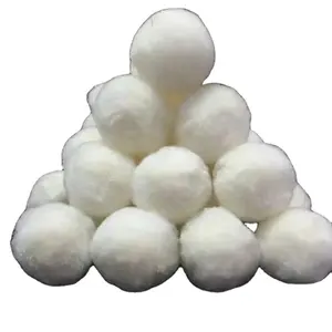 Water Treatment Filter Fiber Ball 700G Equals 25Kg Sand Filter Efficiency White Cotton