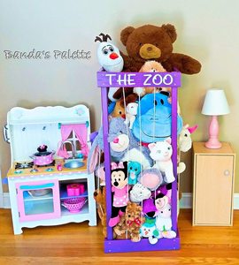 Organizador de Peluches de Madera para Animales de Peluche, Soporte para Peluches, Organizador de Peluches, Zoológico de Peluches - Product Image 1