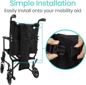Free sample Stable Thick Shock Absorbing Injured Elderly and Rehabilitation Two Liters of Stainless Steel <b>Underarm</b> Crutch <b>bag</b> - Product Image 6