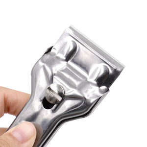 Raspador de cerámica de vidrio multifunción de acero inoxidable, removedor limpiador con cuchillas para limpiar horno, herramientas de cocina, cuchillo de utilidad - Product Image 3