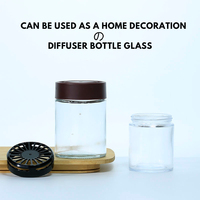 Flacons diffuseurs de parfum pour voiture en verre givré de luxe, écologiques, avec logo personnalisé, 100 ml, 150 ml, 200 ml