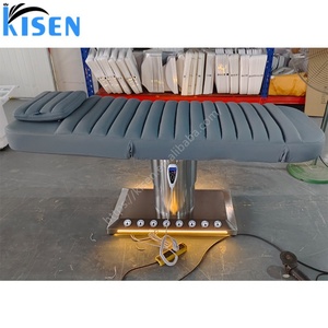 KISEN Beauty Salon Furniture 3 Motors <b>Electric</b> Facial Spa Massage <b>Table</b> Luxury Foot Control Adjustable Cosmetic Bed with LED - Product Image 5