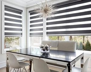 Tùy chỉnh Zebra Rèm cho phòng khách phòng ngủ cửa sổ ngày đêm kép Con lăn Shades UV chặn nhà văn phòng rèm - Product Image 5