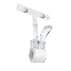 Venta al por mayor Precio al por menor Titulares Clips de etiquetas Precio Tiras Titulares ABS Precio transparente Titular para librería personalizada - Product Image 1