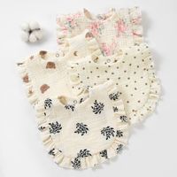 Bavoirs en mousseline de coton pour bébé, à volants, pour filles et garçons, prix de gros bon marché, sublimation personnalisée, Japon