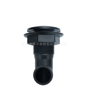 Nylon Marine Drain Elbow 1 Inch Black White Boat Water Outlet For <b>Yacht</b> Speedboat Repair Parts - Product Image 4