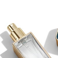 Flacon de soin de la peau en verre doré de luxe de 30 ml, distributeur de sérum/lotion à pression, gravure au laser plaquée or, personnalisable
