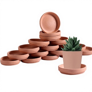 Vente en gros usine : Soucoupe de pot de fleurs en céramique de terre cuite de 4 pouces, résistante à la rouille, légère, pour la décoration intérieure - Product Image 3