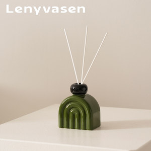 Diffusore di Aromi Artigianale Senza Alcool in Ceramica, Senza Fiamma, <span class=keywords><strong>con</strong></span> Bastoncini, Vuoto, per Oli Essenziali, Decorazione per la Casa - Product Image 6