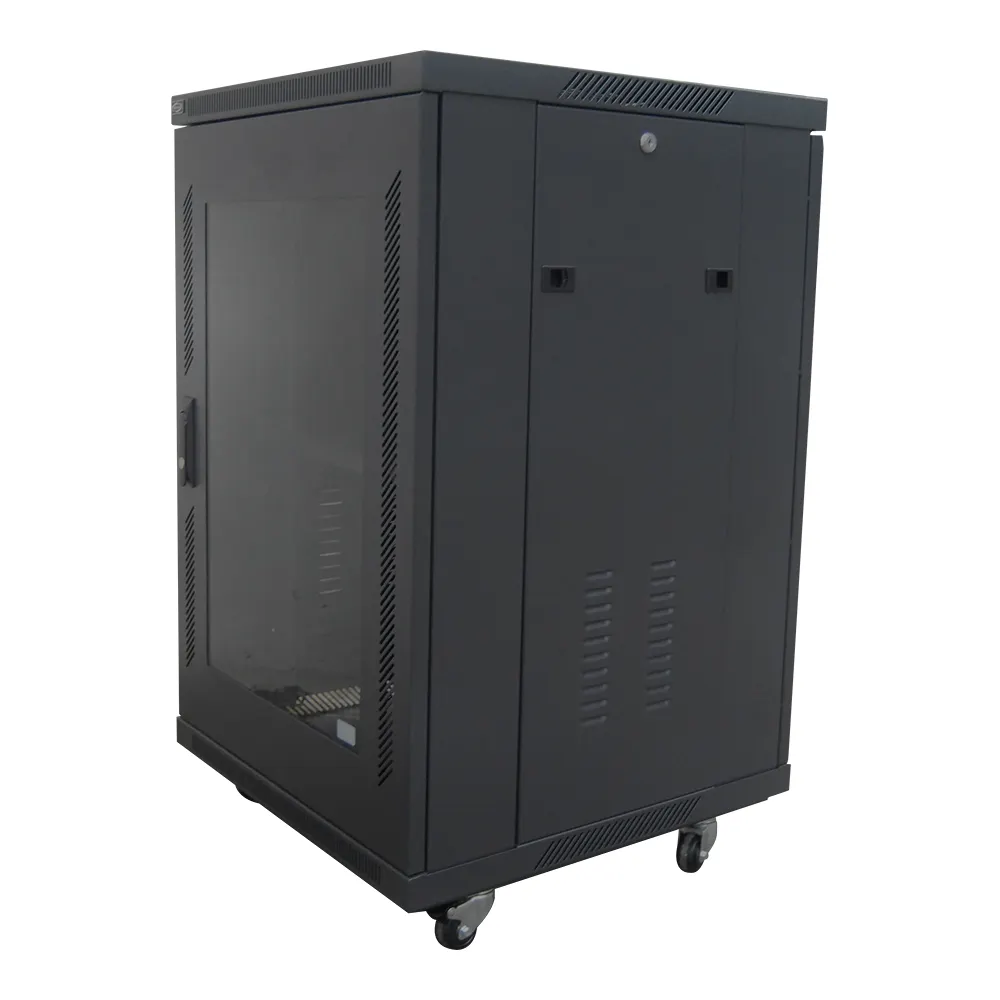 19 inch Cabinet CCTV Indoor Outdoor 4u 6u 9u 12u 14u 15u 18u 22u 27u 37u 42u 47u Network Rack Cabinet with vented door