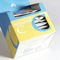 Boîte de présentation individuelle petite pour produits de santé (vitamines, enzymes) avec impression de marque, faible MOQ (100 pièces)