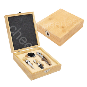 Rẻ Hơn Công Cụ Thanh Chai Rượu Vang Phụ Kiện Gỗ Corkscrew Kit 4 Cái Tre Rượu Bằng Gỗ <span class=keywords><strong>Opener</strong></span> <span class=keywords><strong>Set</strong></span> Phụ Kiện Bộ Quà Tặng - Product Image 1