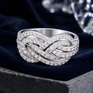 Anello con Design a Nodo Incrociato, Stile Creativo per Donne - Product Image 3