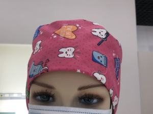 Elegante nuovo modello cappelli da infermiera in sala operatoria alla moda accessori per uniformi da clinica in cotone con stampa da medico in tessuto per abbigliamento ospedaliero - Product Image 3