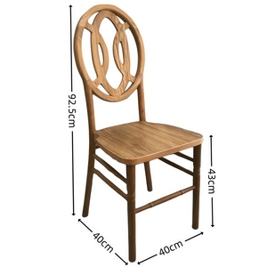 Silla de madera sólida apilable, asiento de boda Phoenix - Product Image 1