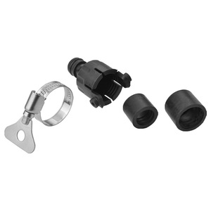 Connecteur de robinet universel 16mm, adaptateur de tuyau d'eau en acier inoxydable noir et vert pour utilisation en extérieur dans les tuyaux de jardin - Product Image 2