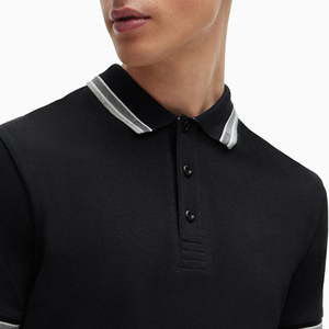Polo da Uomo Personalizzata di Lusso, Classica Nera, per Business, all'Ingrosso - Product Image 5