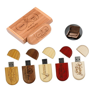 Pendrive de Madera Promocional USB 2.0 128GB 64GB Tipo-C OTG 4 en 1 Chiavetta USB Stick Cles Madera 16GB Unidad Flash USB - Product Image 6